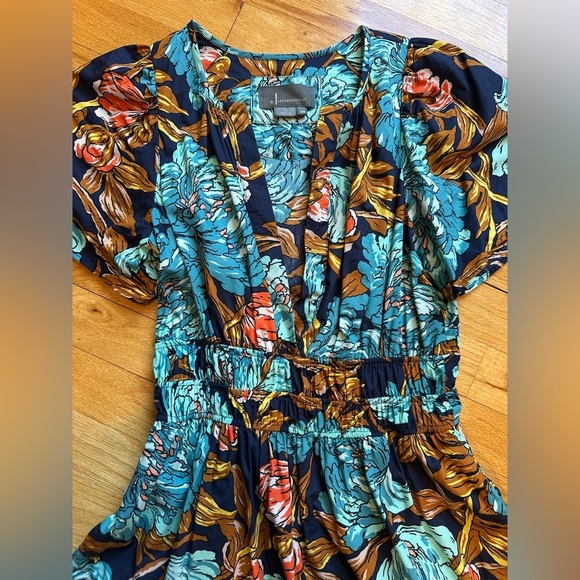Anthropologie The Somerset Mini Dress in Botanical Motif XXS - Picture 3 of 5